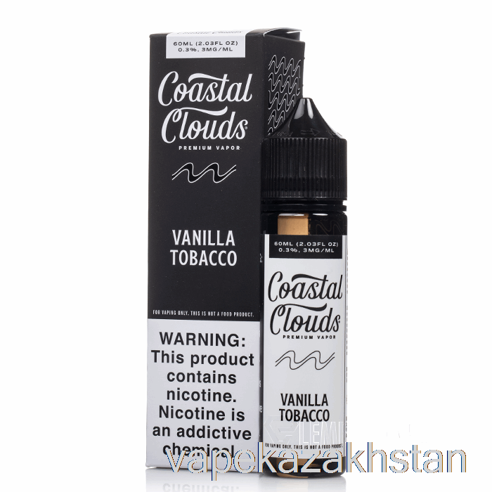 Vape Kazakhstan Vanilla Tobacco - Coastal Clouds - 60mL 0mg